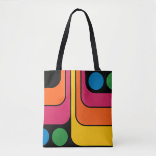 Mod 1970er Retro-Stil Geometrisches Design