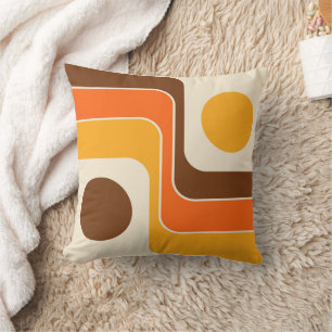 Mod 1970s Retro Style Geometric Design Kissen