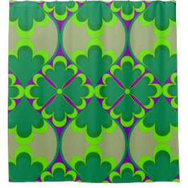 Mod 60er 70er Duschvorhang aus der Mitte des Jahrh