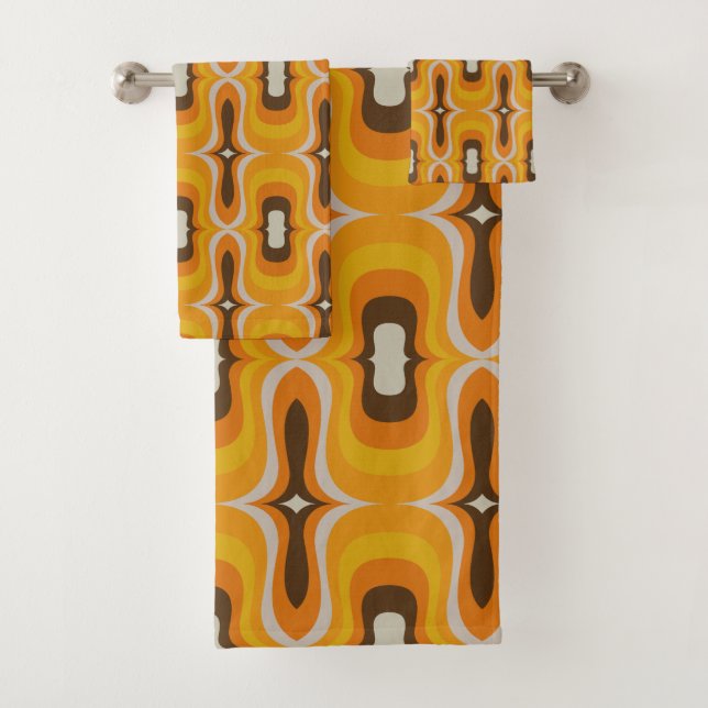 Mod 60er 70er Handtuchhandtuch-Set Badhandtuch Set (Insitu)