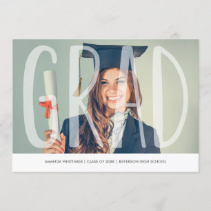 Mod-Absolvent beschriftet Ankündigung