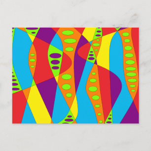 Mod Abstrakt Postkarte