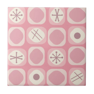 Mod Art Soft Cubes Pink Vanilla aus den 50er Jahre Fliese