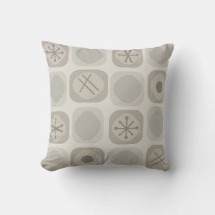 Mod Art Soft Cubes Taupe aus den 50er Jahren Kissen