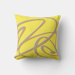 Mod aus dem Mittelalter, Atomic Yellow Art Pillow Kissen
