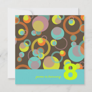 Mod Blasen-Party Einladungen