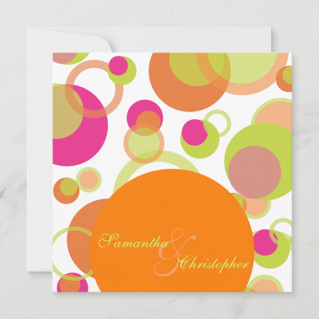 Mod-Blasen/zeitgenössische Einladungen (Vorderseite)