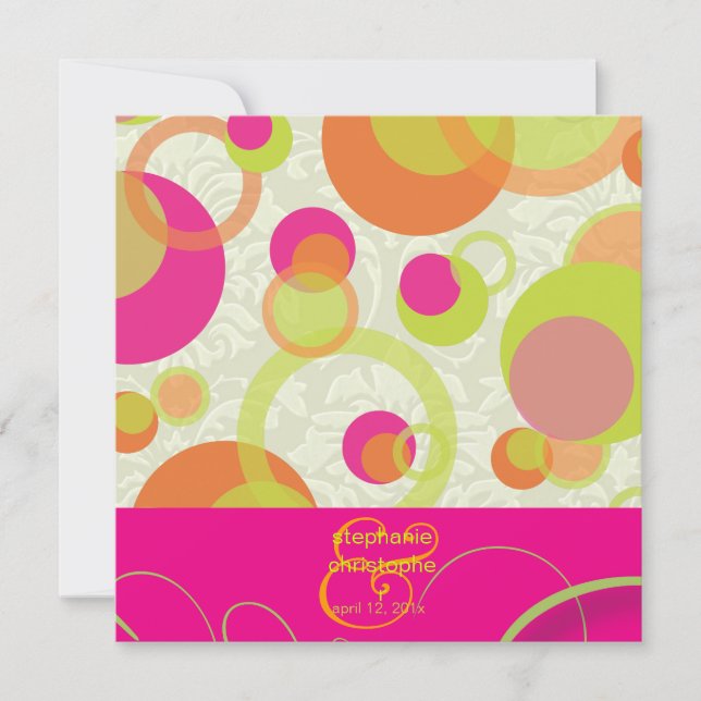 Mod-Blasen/zeitgenössische Einladungen (Vorderseite)