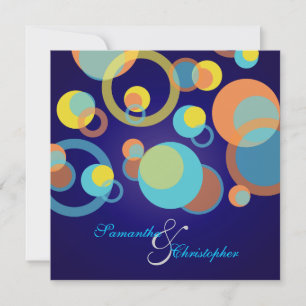 Mod-Blasen/zeitgenössische Einladungen/DIY-Farbgeb Einladung