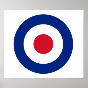 MOD Blue Red and White Poster   MOD Geschenke