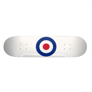 Mod Blue Red and White Skateboard   MOD Geschenke