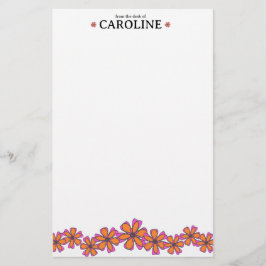 Mod Blume Personal Stationery Briefpapier