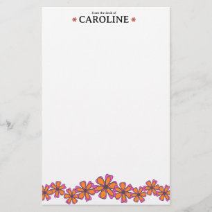 Mod Blume Personal Stationery Briefpapier