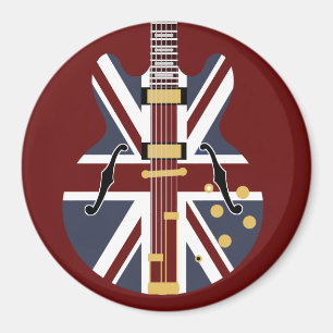 Mod Brit Pop Art Gitarre Kühlschrank Magnet