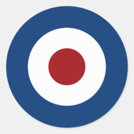 Mod Bullseye-Bogenziel Runder Aufkleber