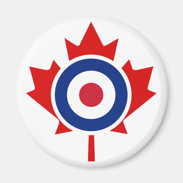 Mod Canada Curling Hockey Target Magnet (Vorne)