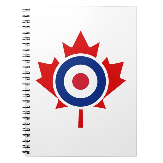 Mod Canada Curling Hockey Target Roundel Notizblock (Vorderseite)