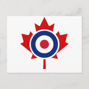 Mod Canada Curling Hockey Target Roundel Postkarte
