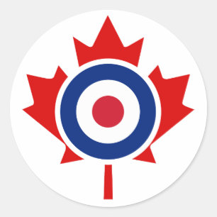 Mod Canada Curling Hockey Target Roundel Runder Aufkleber