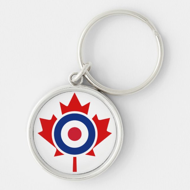 Mod Canada Curling Hockey Target Roundel Schlüsselanhänger (Vorne)