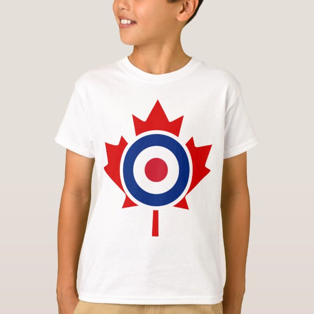 Mod Canada Curling Hockey Target Roundel T-Shirt (Vorderseite)