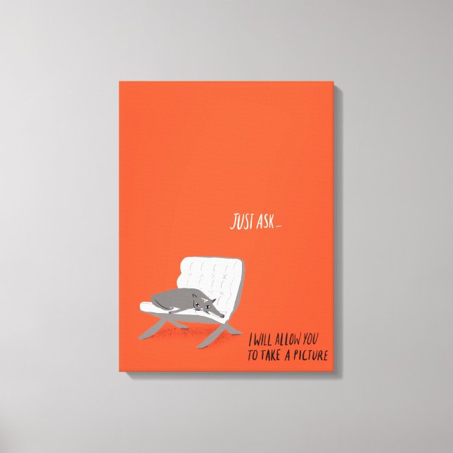 Mod Cats - Nur Gefragt Leinwanddruck (Vorderseite)