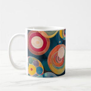 Mod Circles Mid Century im Stil von Hilma af Klint Kaffeetasse