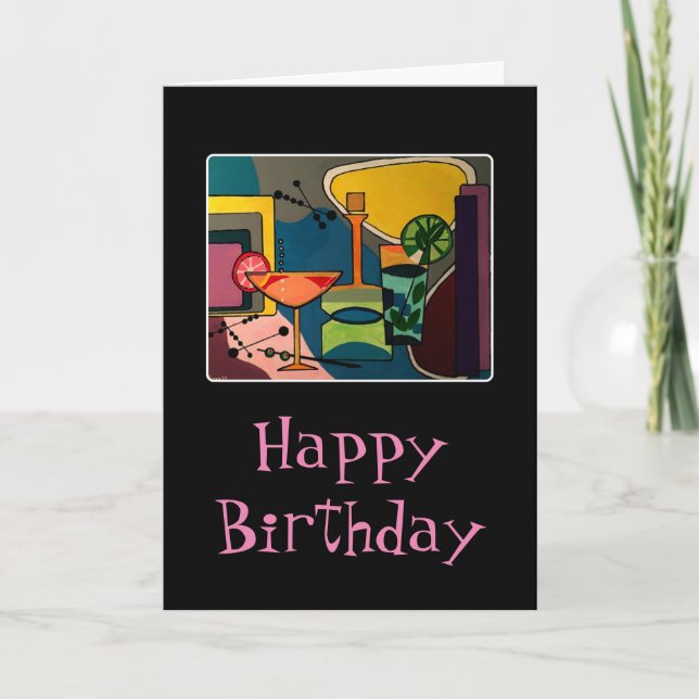 "Mod Cocktails" aus dem Mittelalter auf einem Bild Karte (Vorderseite)