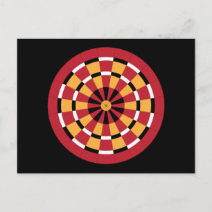 Mod Dartboard Postkarte