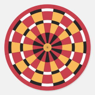 Mod Dartboard Runder Aufkleber
