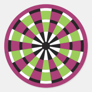 Mod Dartboard Runder Aufkleber