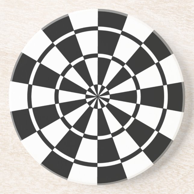 Mod Dartboard Sandstein Untersetzer (Vorne)