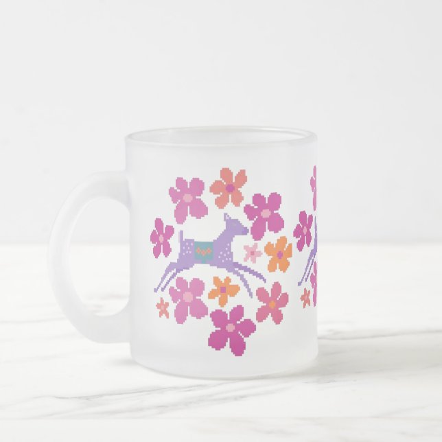 Mod Deer in der Wildblumen Tasse (Links)