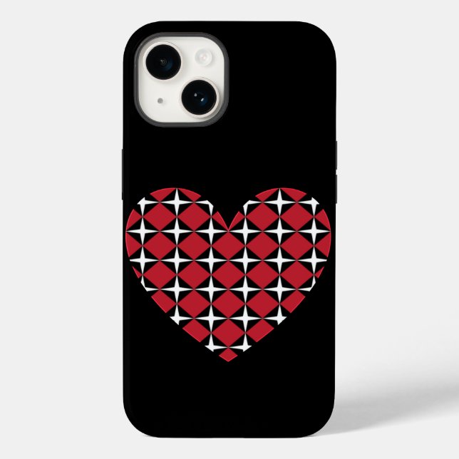 Mod Diamond Heart Case-Mate iPhone Hülle (Rückseite)