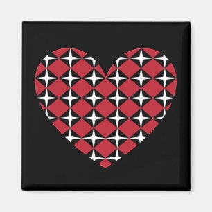 Mod Diamond Heart Magnet