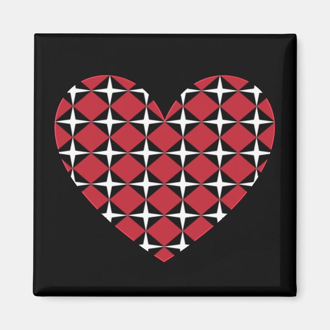 Mod Diamond Heart Magnet (Vorne)