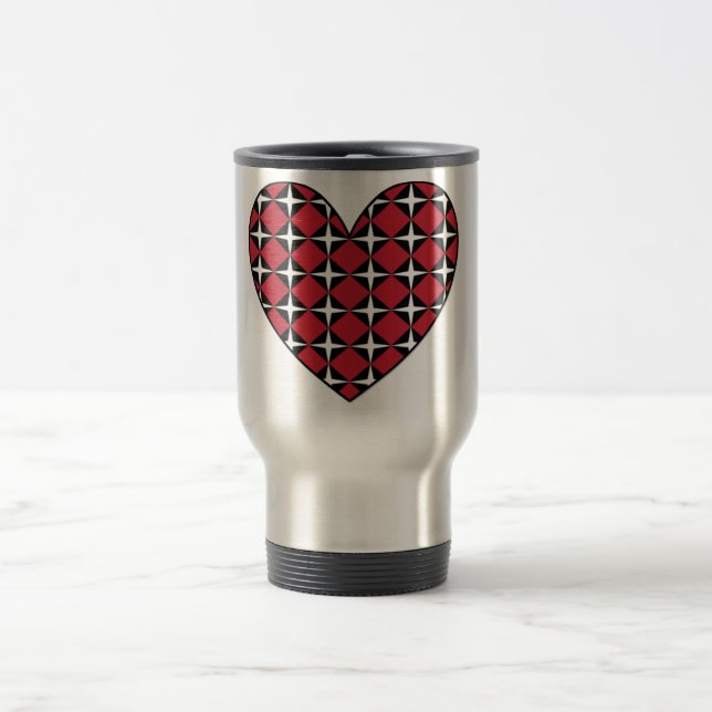 Mod Diamond Heart Reisebecher (Mittel)