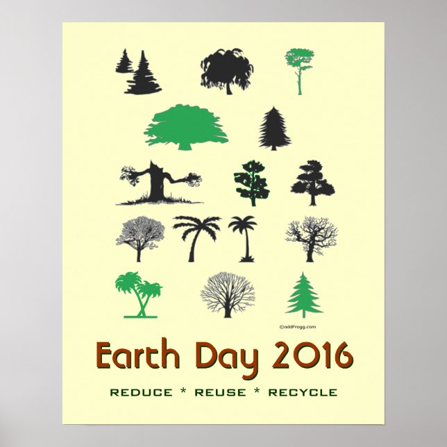 Mod Earth Day 2016 Reduce Reuse Recycle Poster (Vorne)