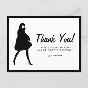 Mod Fashion Girl Boutique, Poshmark Vielen Dank Postkarte