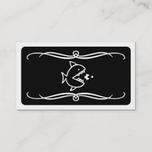 Mod Fisch essen Fisch (Farbe anpassbar) Visitenkarte