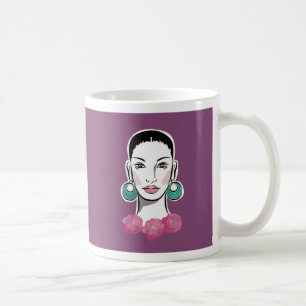 Mod Fleur 1960er-Frau Kaffeetasse