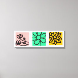 Mod Floral Art Set Leinwanddruck