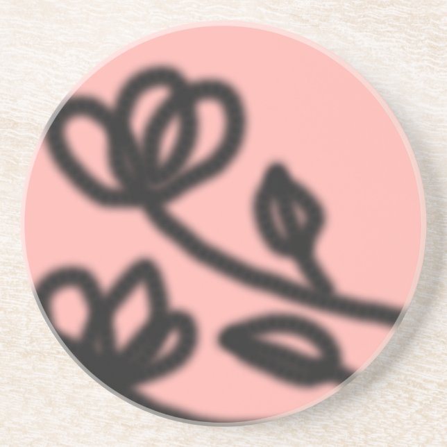 Mod Floral Untersetzer (Pink) (Vorne)