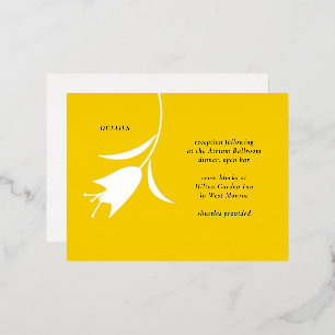 MOD FOIL TULIP WEDING ENCLOSURE CARD FOLIEN FEIERTAGSPOSTKARTE
