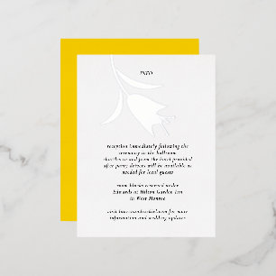 MOD FOIL TULIP WEDING ENCLOSURE CARD FOLIEN FEIERTAGSPOSTKARTE