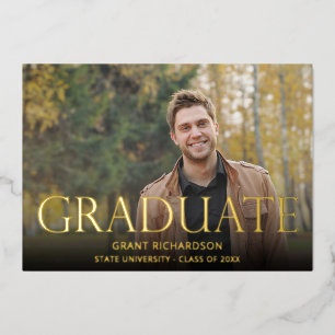 Mod Foto Graduation Party Folieneinladung