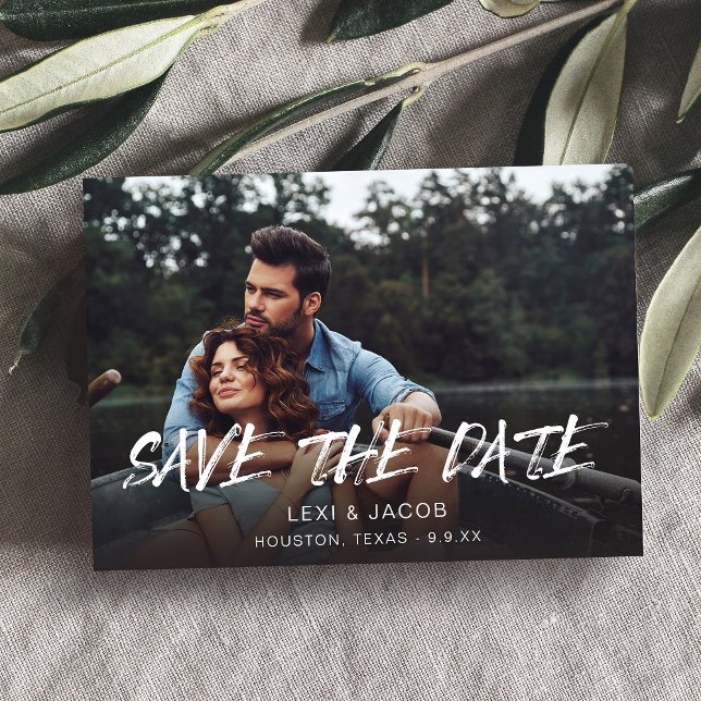 MOD Foto und Kalligrafie 5 Save the Date Einladung (Von Creator hochgeladen)