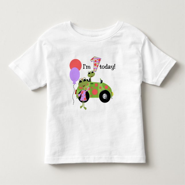Mod Frogs 1. Geburtstag Kleinkind T-shirt (Vorderseite)