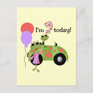 Mod Frogs 2nd Birthday Tshirts und Geschenke Postkarte