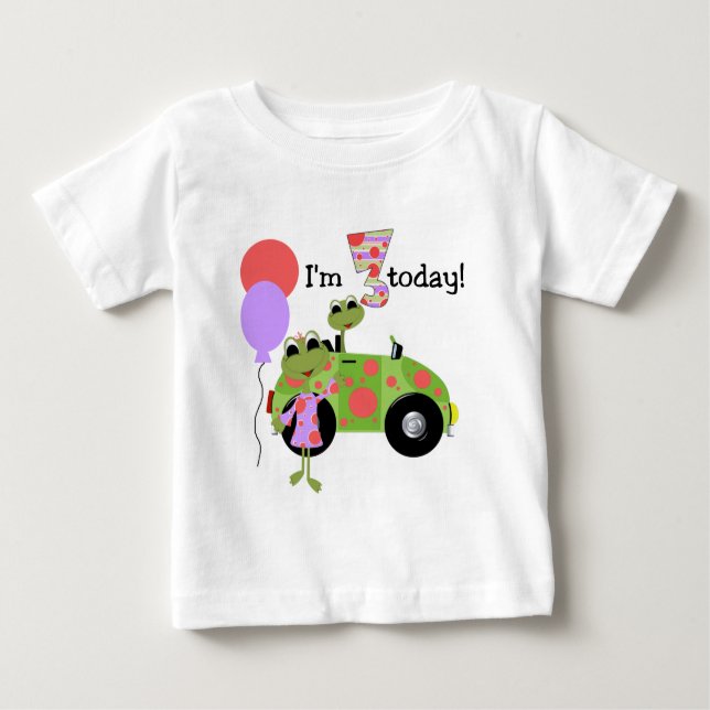 Mod Frogs 3rd Birthday Tshirts and Gifts (Vorderseite)